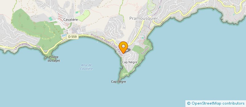 localisation de l'entreprise SCI EA CAP NEGRE à LE LAVANDOU