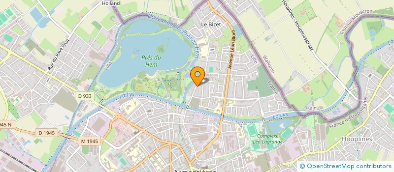 localisation de l'entreprise SCI EA V&M  ARMENTIERES