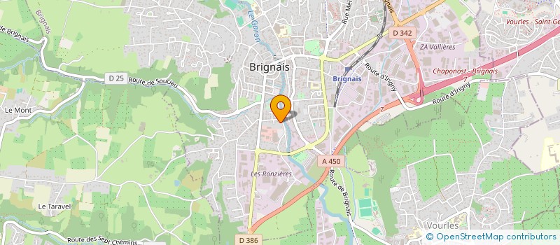 localisation de l'entreprise SCI EAB  BRIGNAIS