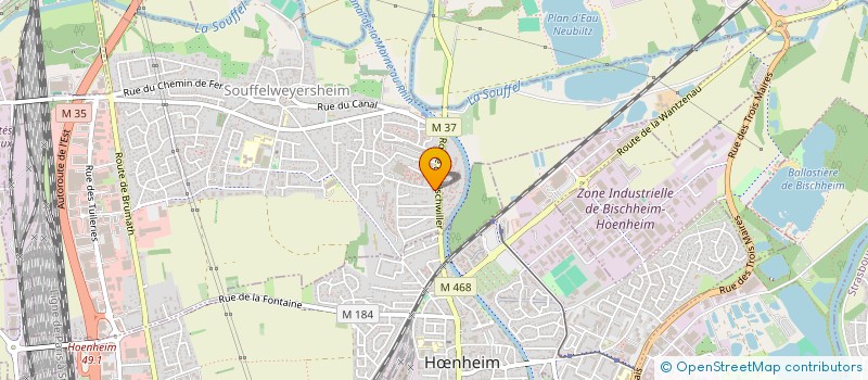 localisation de l'entreprise SCI EAC  SOUFFELWEYERSHEIM