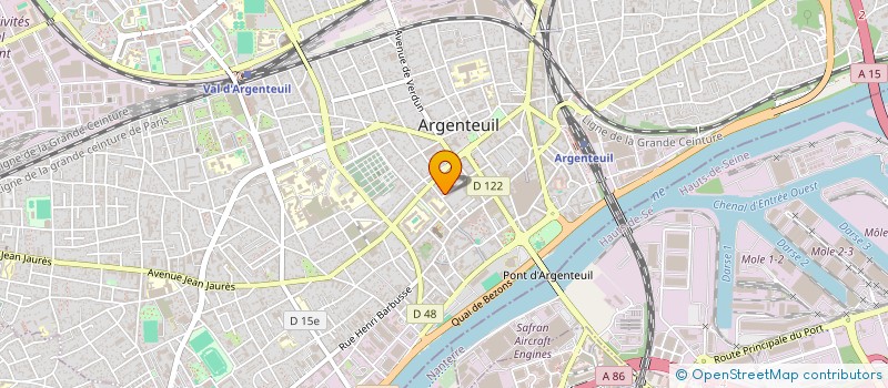 localisation de l'entreprise SCI EAE  ARGENTEUIL