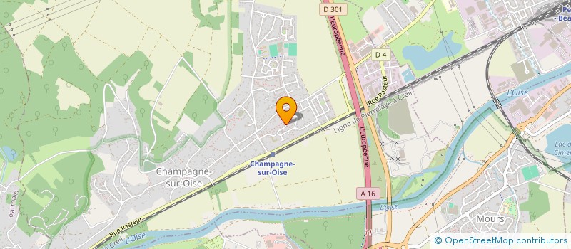 localisation de l'entreprise SCI EAG  CHAMPAGNE-SUR-OISE