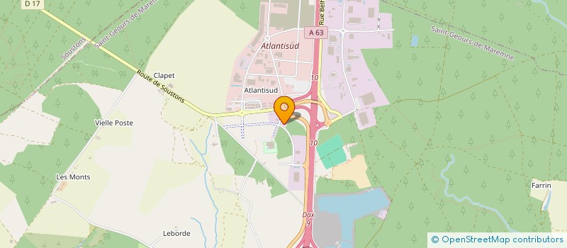localisation de l'entreprise SCI EAGLE à SAINT-GEOURS-DE-MAREMNE