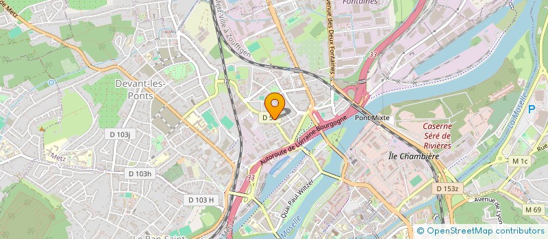 localisation de l'entreprise SCI EAL  METZ