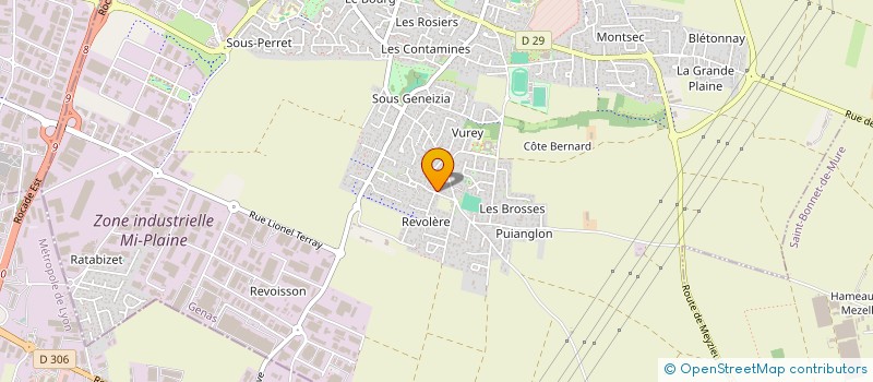 localisation de l'entreprise SCI EAMY  GENAS