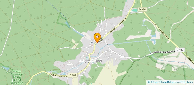 localisation de l'entreprise SCI EARLSWOOD  POIGNY-LA-FORET
