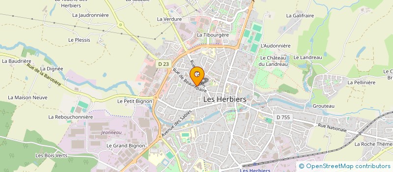localisation de l'entreprise SCI EASL IMMO à LES HERBIERS