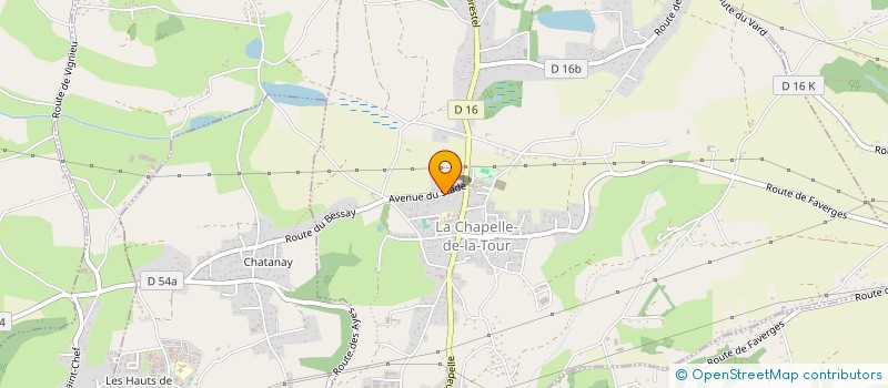 localisation de l'entreprise SCI EASY  LA CHAPELLE-DE-LA-TOUR