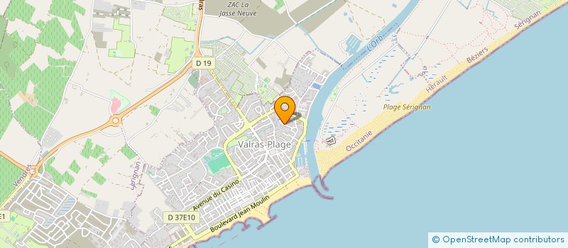 localisation de l'entreprise SCI EASY  VALRAS-PLAGE