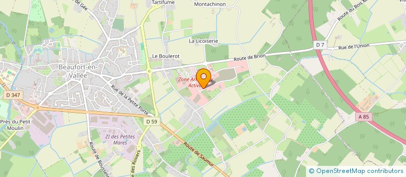 localisation de l'entreprise SCI EAU AVENIR  BEAUFORT-EN-ANJOU