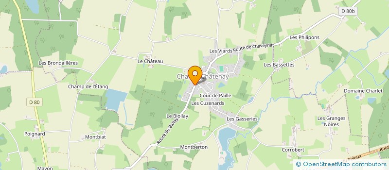 localisation de l'entreprise SCI EAU BLEUE à CHANOZ-CHATENAY