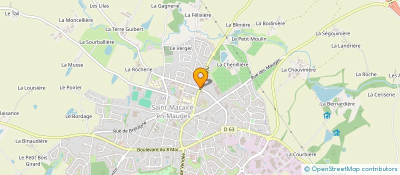 localisation de l'entreprise SCI EAU D'ECLAIR à SEVREMOINE