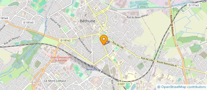 localisation de l'entreprise SCI  EAUDONTE  BETHUNE