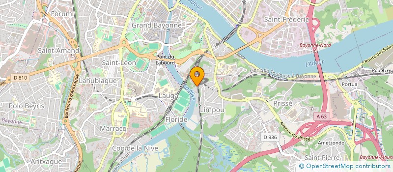 localisation de l'entreprise SCI EAUROUZE à BAYONNE