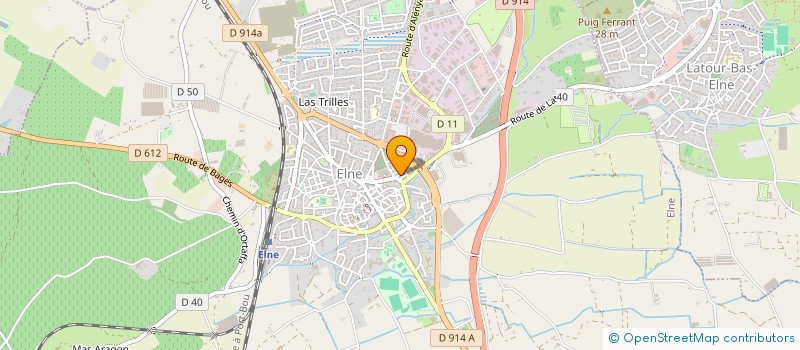 localisation de l'entreprise SCI EAUX VIVES  ELNE