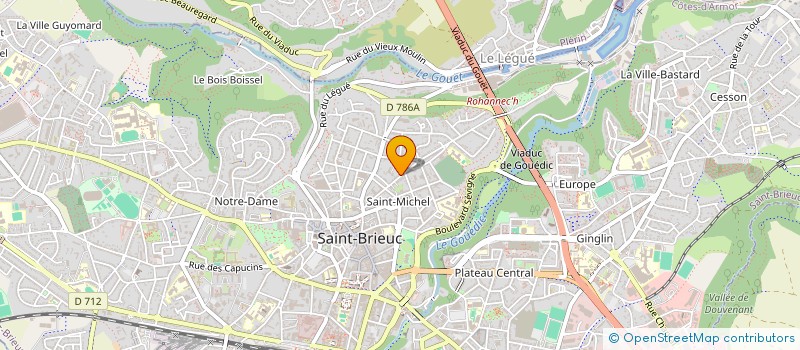 localisation de l'entreprise SCI EAUX VIVES à SAINT-BRIEUC