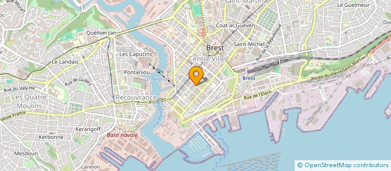 localisation de l'entreprise SCI EB  BREST