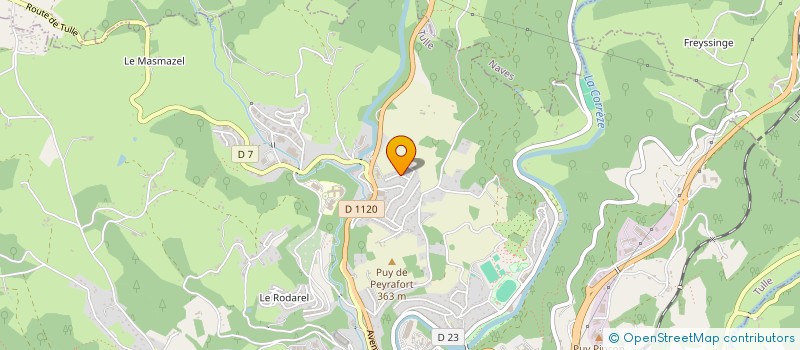 localisation de l'entreprise SCI EB  TULLE