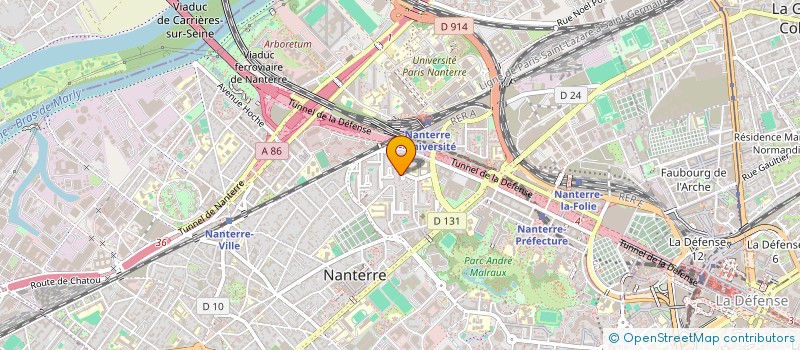 localisation de l'entreprise SCI EB IMMO  NANTERRE