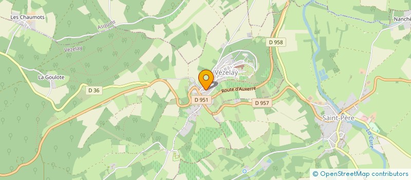 localisation de l'entreprise SCI EB IMMOBILIER à VEZELAY