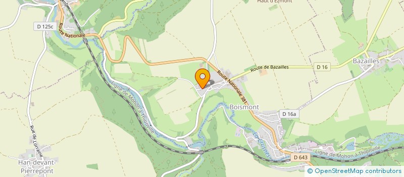 localisation de l'entreprise SCI EB2  BOISMONT