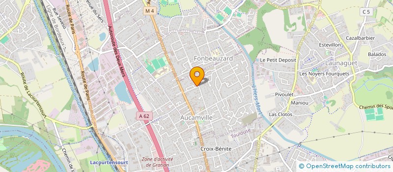 localisation de l'entreprise SCI EBA à AUCAMVILLE