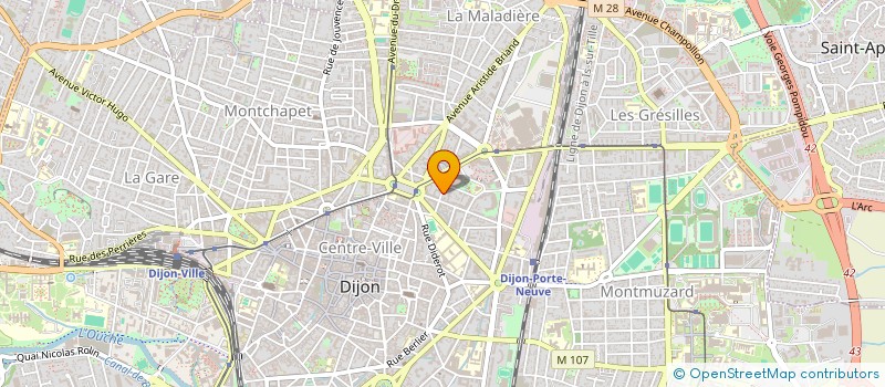 localisation de l'entreprise SCI EBA IMMO à DIJON