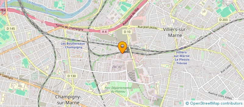 localisation de l'entreprise SCI EBAL  VILLIERS-SUR-MARNE