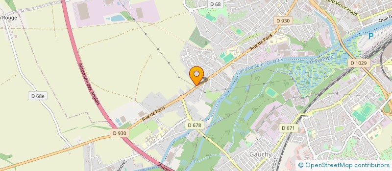 localisation de l'entreprise SCI EBAM  SAINT-QUENTIN