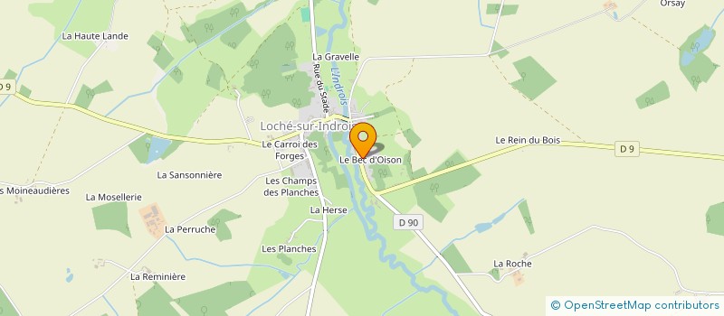 localisation de l'entreprise SCI EBAN  LOCHE-SUR-INDROIS