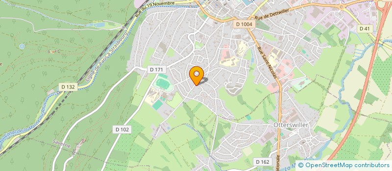 localisation de l'entreprise SCI EBAN  SAVERNE