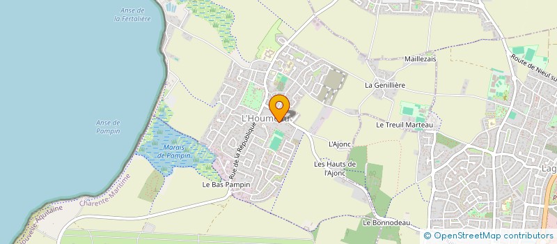 localisation de l'entreprise SCI EBAUPIN  L'HOUMEAU