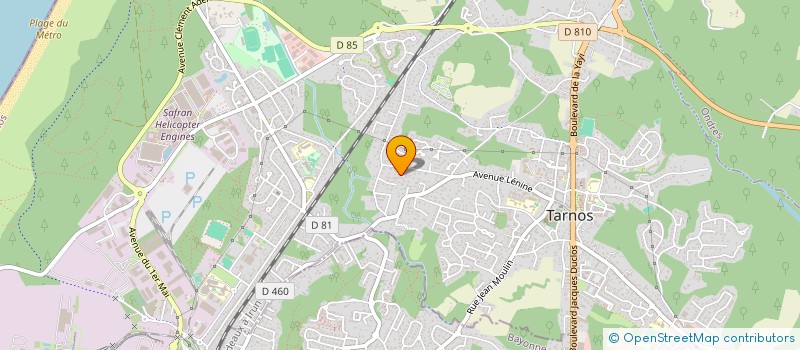 localisation de l'entreprise SCI EBBA  TARNOS