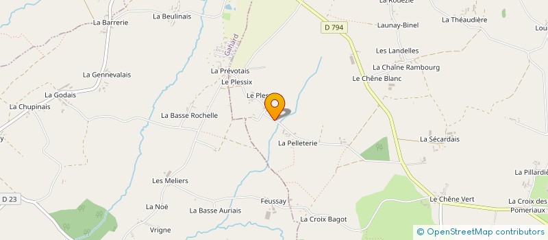 localisation de l'entreprise SCI EBBT  MEZIERES-SUR-COUESNON