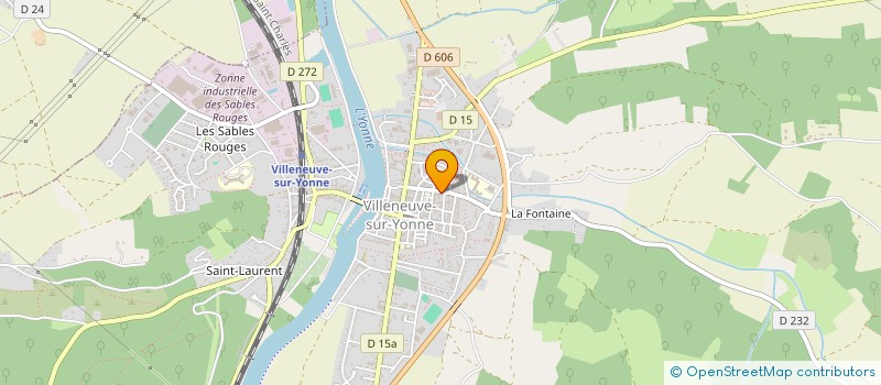 localisation de l'entreprise SCI EBC  VILLENEUVE-SUR-YONNE