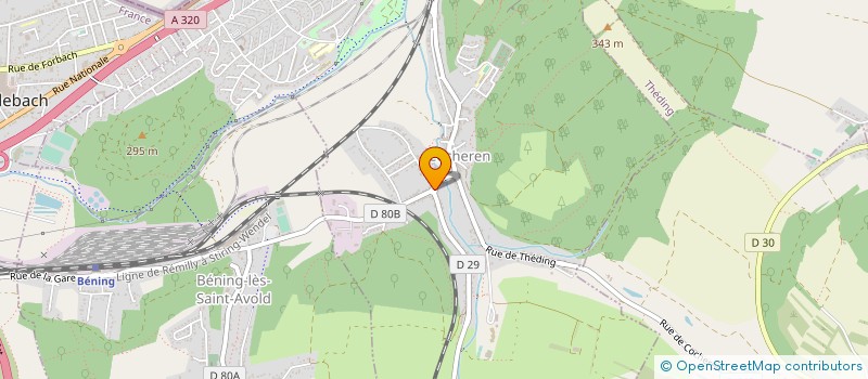 localisation de l'entreprise SCI EBCC  COCHEREN