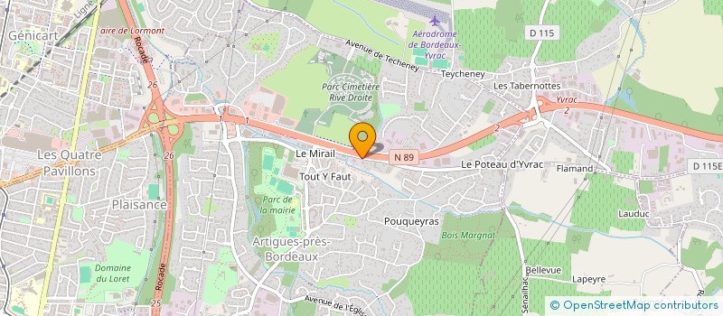 localisation de l'entreprise SCI EBCJ  ARTIGUES-PRES-BORDEAUX