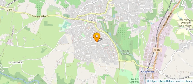 localisation de l'entreprise SCI EBELY ARTAUD  CHAPONOST