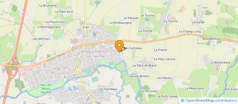 localisation de l'entreprise SCI EBENE  NOYAL-CHATILLON-SUR-SEICHE
