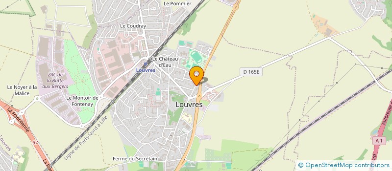 localisation de l'entreprise SCI EBENE  LOUVRES