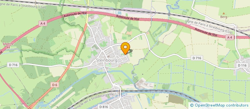 localisation de l'entreprise SCI EBER INVEST  STEINBOURG