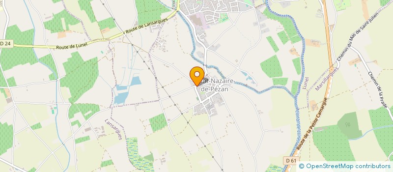 localisation de l'entreprise SCI EBFU  SAINT-NAZAIRE-DE-PEZAN