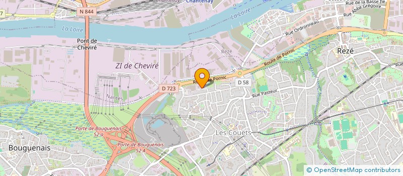 localisation de l'entreprise SCI EBLM  REZE