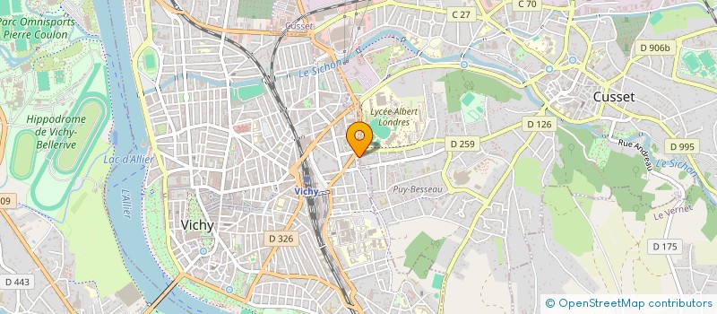 localisation de l'entreprise SCI EBLY à CUSSET