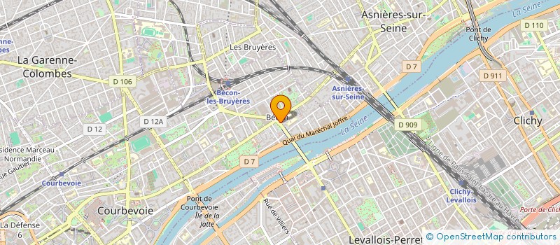 localisation de l'entreprise SCI EBM à COURBEVOIE
