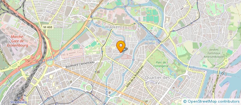 localisation de l'entreprise SCI EBM  STRASBOURG