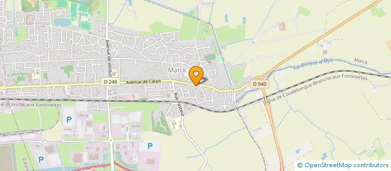 localisation de l'entreprise SCI EBMA  MARCK