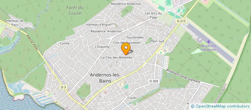 localisation de l'entreprise SCI EBP  ANDERNOS-LES-BAINS