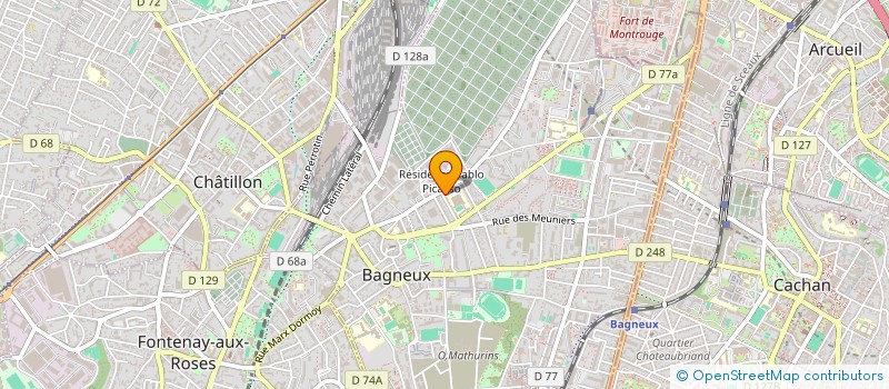 localisation de l'entreprise SCI EBRA à BAGNEUX