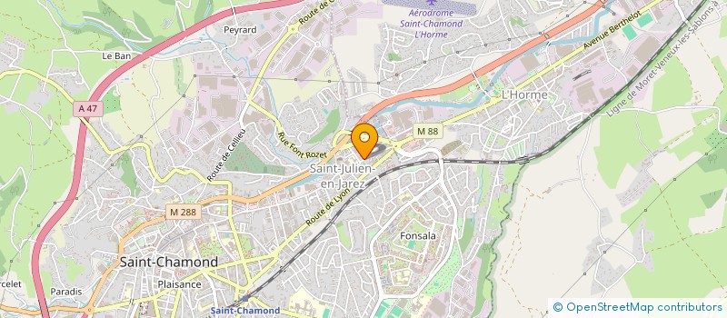 localisation de l'entreprise SCI EBRAR  SAINT-CHAMOND